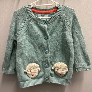 Baby Boden Lamb cardigan.